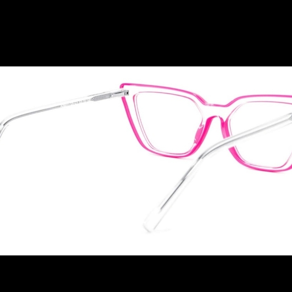Beautiful Eyeglasses, very fashionable radiant Pink combined with White - Picture 11 of 16